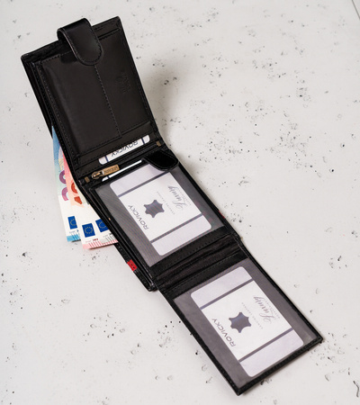 Herren Geldbörse mit Zierstreifen – Rovicky