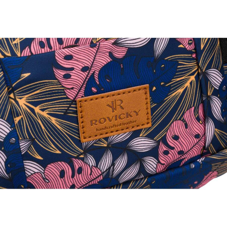 Geräumige, modische Damen Gürteltasche mit Pflanzenmuster – Rovicky