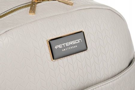 Städtischer, geräumiger Damen Rucksack aus Öko-Leder – Peterson