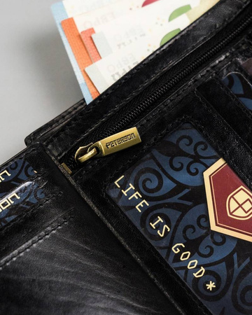 Große Herren Geldbörse aus Leder ohne Verschluss – Peterson