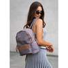 Grauer, städtischer Damen-Rucksack aus Polyester mit Reißverschlüssen – Peterson
