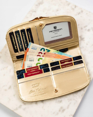 Große Damen Geldbörse aus Öko-Leder – Peterson