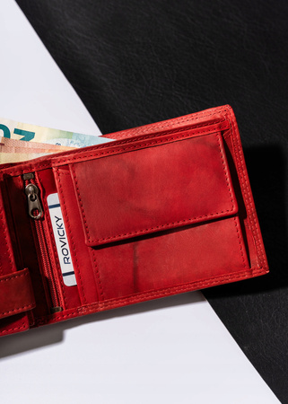 Große Herren Geldbörse aus Leder, Querformat – Always Wild