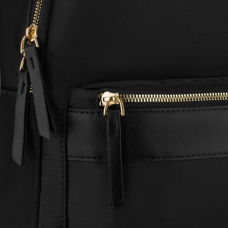 Damen-Stadtrücksäcke aus Polyester in Schwarz, an verstellbaren Trägern aufgehängt - Peterson