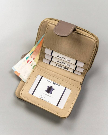 Klassische geräumige Damen Geldbörse aus Öko-Leder – 4U Cavaldi