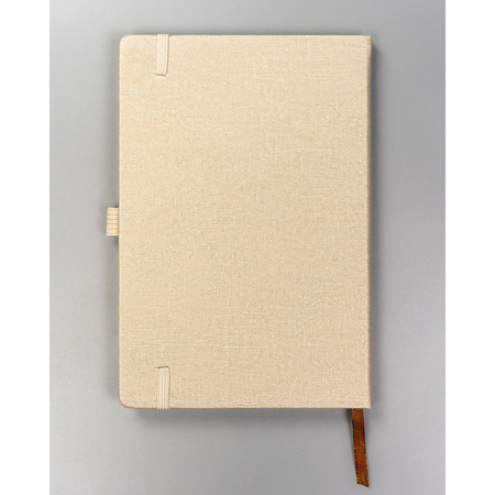 Büro Notizbuch A5 in Beige mit Linien – Peterson