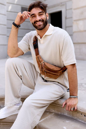 Hüft- und Schultertasche aus echtem Leder – Always Wild