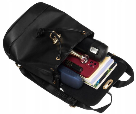 Städtischer Damen Rucksack mit Klappe aus Öko-Leder – David Jones