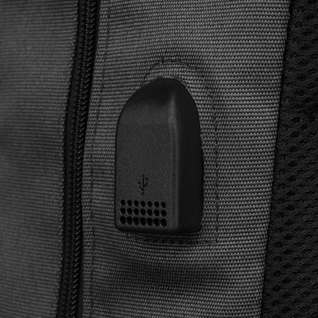 Zweifach unterteilter Laptop-Rucksack 15” in Grau – Peterson