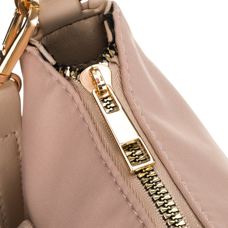 Damen-Umhängetasche aus Nylon in Rosa, mit Reißverschluss – Peterson