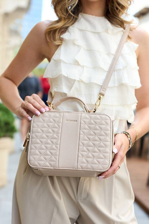 Kleine elegante Damen Umhängetasche aus Öko-Leder – Peterson