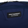 Dunkelblaue, sportliche Bauchtasche aus Polyester mit Reißverschluss – Peterson