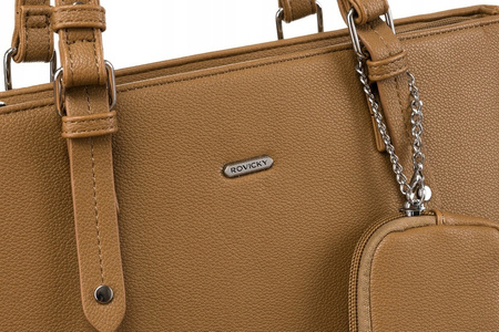 Damen Shopper aus Öko-Leder mit zusätzlicher Geldbörse – Rovicky