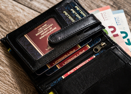 Herren Geldbörse mit ukrainischem Wappen – Peterson