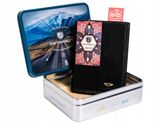 Klassische Herren Geldbörse aus Echtleder – Peterson