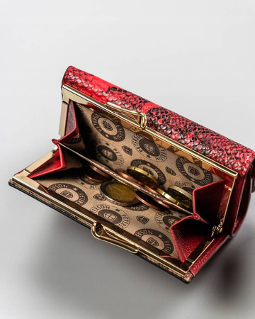 Damen Geldbörse aus Leder mit Schlangenmuster – Peterson