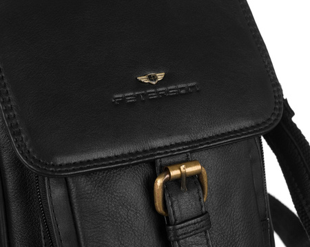 Herren Schultertasche aus Leder – Peterson