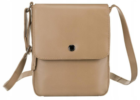 Damen Umhängetasche aus Leder mit Klappe – Peterson