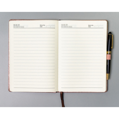 Notizbuch A5, rosa, liniert – Peterson