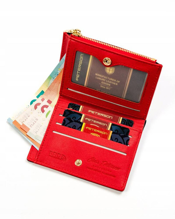 Kleine Damen Geldbörse aus Öko-Leder – Peterson