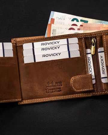 Große Herren Geldbörse aus echtem Leder – Always Wild