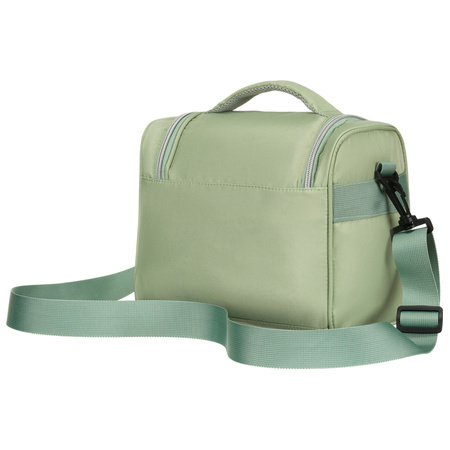 Grüne Reise-Kulturtasche aus Synthetikstoff mit Aufhängehaken – Peterson