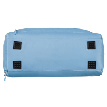 Wochenendtasche in Hellblau mit Koffergurt – Peterson