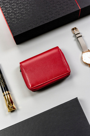 Damen Geldbörse mit Druckknopf und Reißverschluss – Peterson