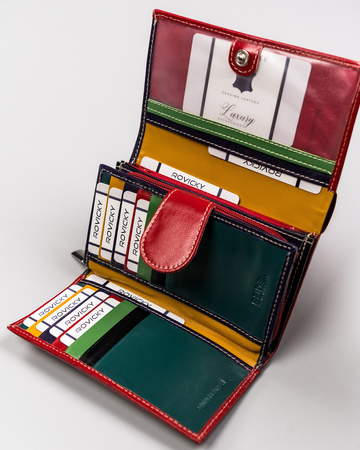 Herren Geldbörse aus farbigem Echtleder – Rovicky