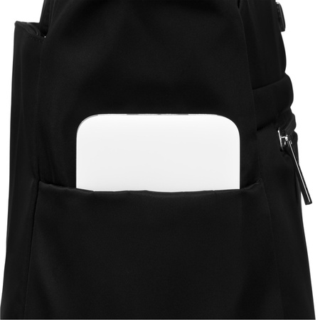 Geräumige elegante Damen Shopper Tasche Schultertasche Schwarz – Peterson