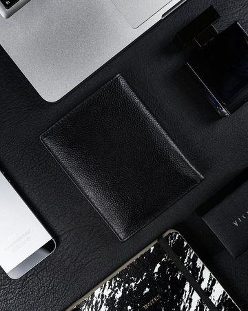 Herren Geldbörse groß schwarz aus Leder – Ronaldo