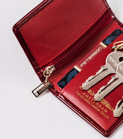 Lackiertes Schlüsseletui mit Kartenfächern – Peterson