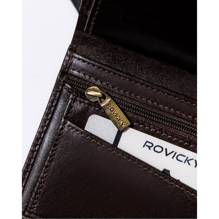 Große Herren Geldbörse aus echtem Leder – Rovicky