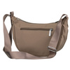Dunkelbeige Damen-Umhängetasche aus Polyester, ein Hauptfach mit Außenfach – Peterson