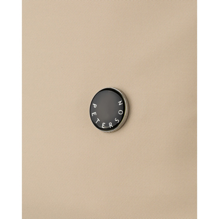 Beige Damen-Handtasche aus Polyester und Öko-Leder mit einer Außentasche – Peterson