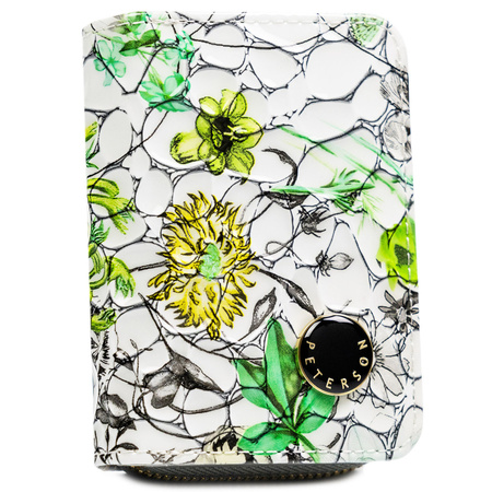 Kleine Damen Geldbörse aus grünem Echtleder mit RFID-Schutz – Peterson