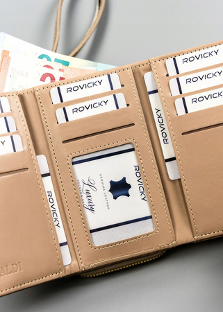 Klassische, horizontale Damen Geldbörse aus Öko-Leder – 4U Cavaldi