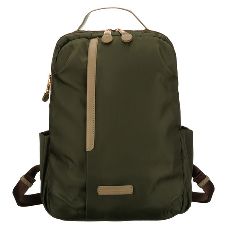 Grüner Damen-Rucksack mit verstellbaren Trägern und Reißverschluss – Peterson