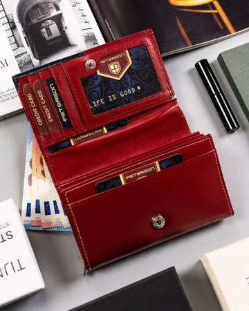 Damen Geldbörse aus Echtleder in mittlerer Größe – Peterson