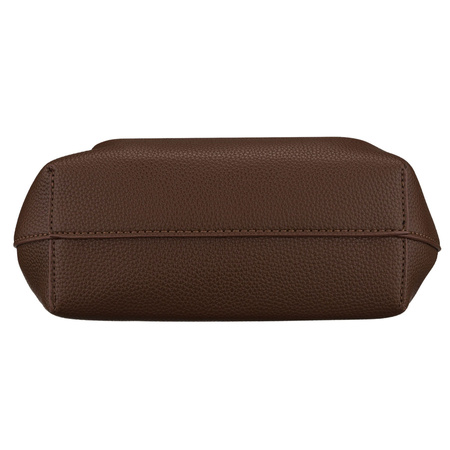 Braune Damen-Umhängetasche aus Kunstleder mit Magnetverschluss – Peterson