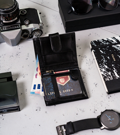 Kompakte Herren Geldbörse für Karten mit RFID Protect – Peterson