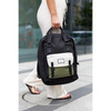 Laptop Rucksack Schwarz mit grüner Vordertasche – Himawari