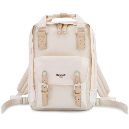 Cremefarbener Damen Rucksack mit Laptopfach und verstellbaren Trägern – Himawari