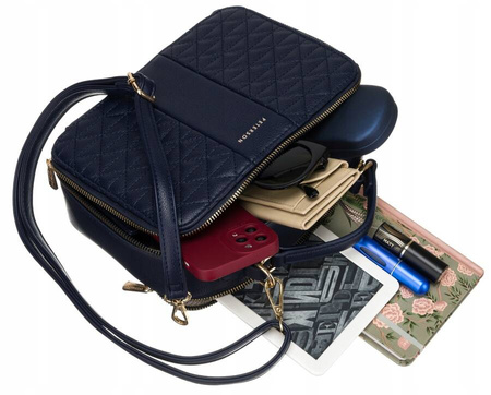 Kleine elegante Damen Umhängetasche aus Öko-Leder – Peterson