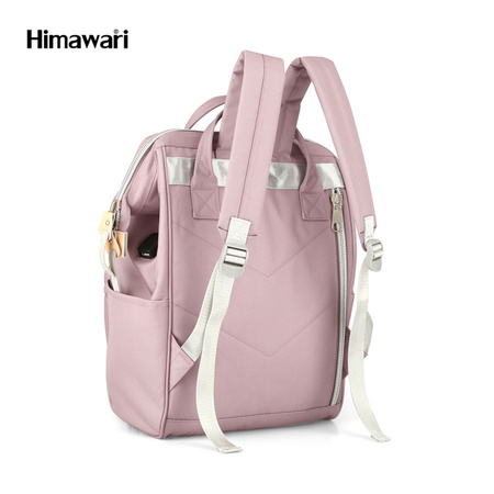 Rosa Damen Rucksack mit Laptopfach und USB-Anschluss – Himawari