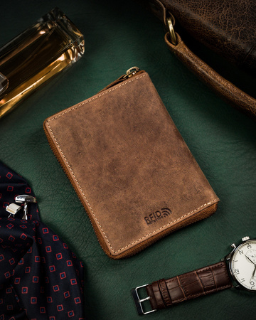 Große Herren Geldbörse aus Leder mit RFID-Schutz – Peterson