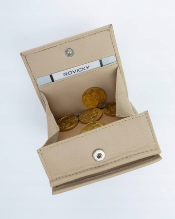 Kleiner praktischer Damen Geldbörse aus echtem Leder – Rovicky