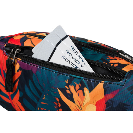 Damen Bauchtasche aus Polyester mit Pflanzenmuster – Rovicky