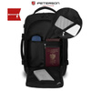 Reise-Rucksack aus Polyester in Schwarz, zweifach unterteilt und ideal als Handgepäck - Peterson