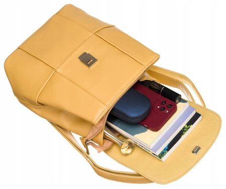 Klassischer Damen Rucksack aus Öko-Leder – David Jones